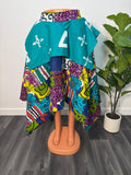 Ankara mixed print skirt