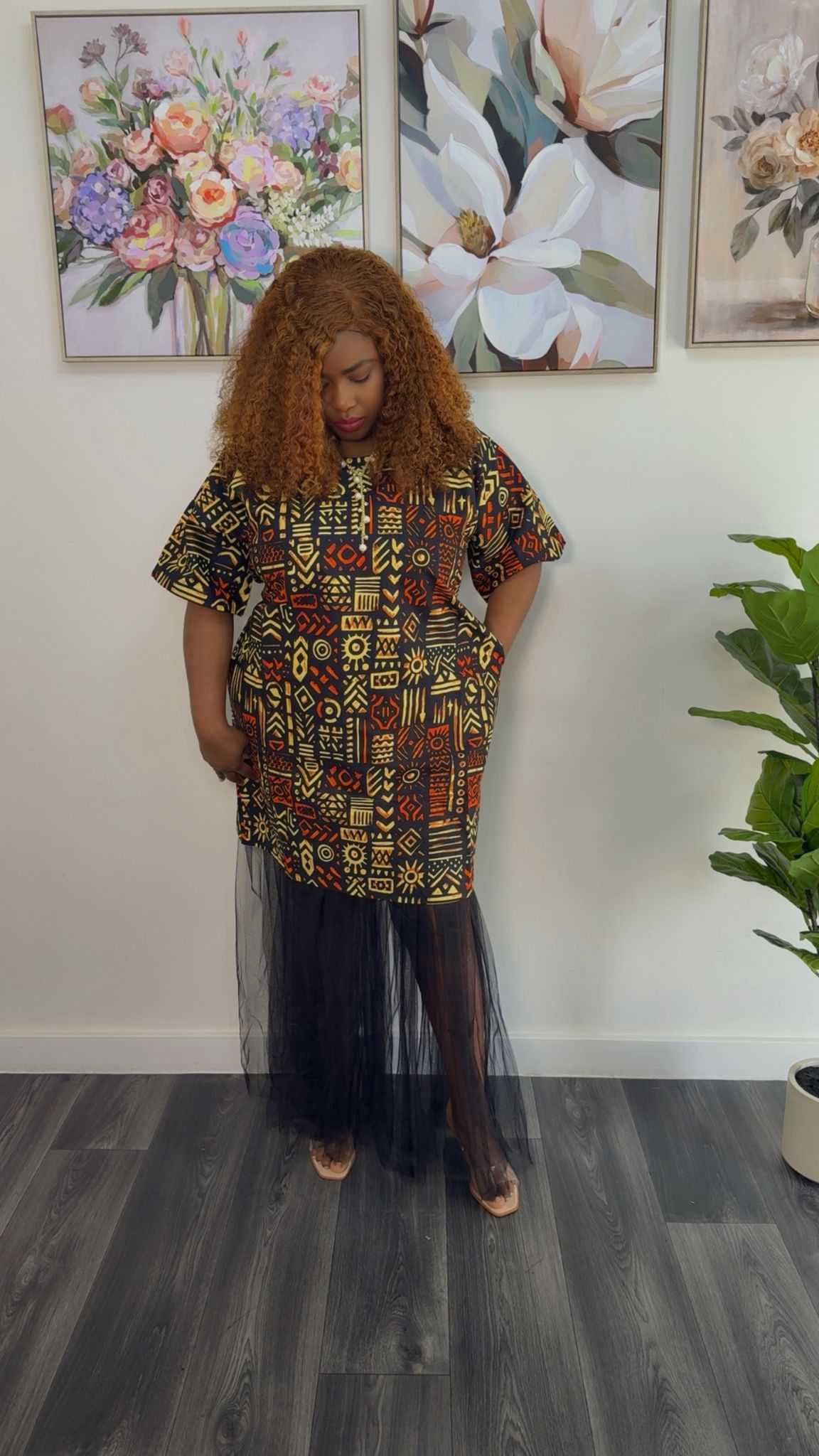 Two pieces gown
